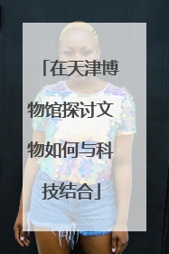 在天津博物馆探讨文物如何与科技结合